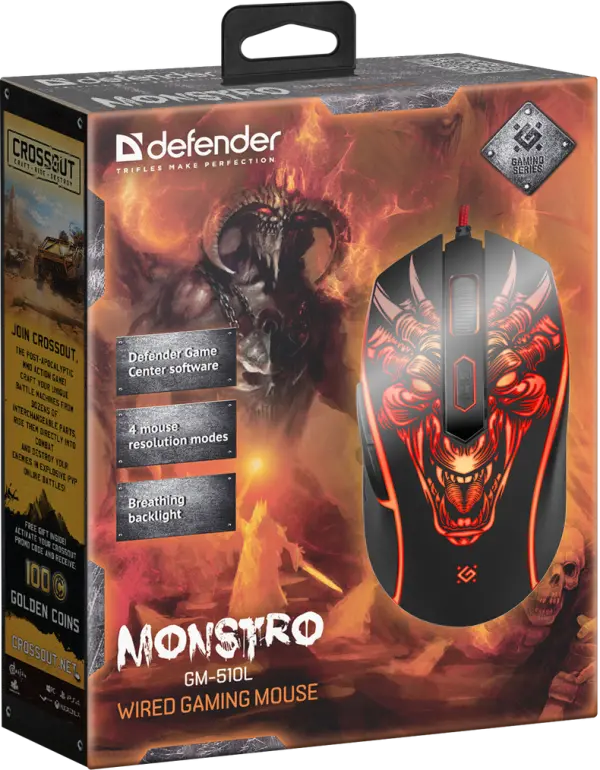 Miš Defender Monstro GM-510L žični USB, gejmerski