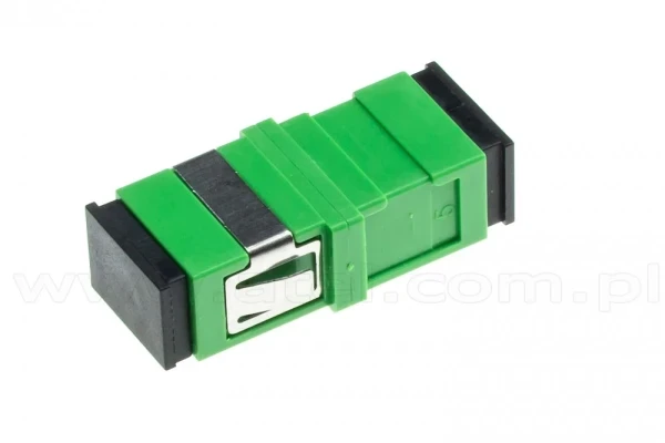 SC-APC  SC-APC singlemode simplex fiber adapter, APC (angle-polished connectors)