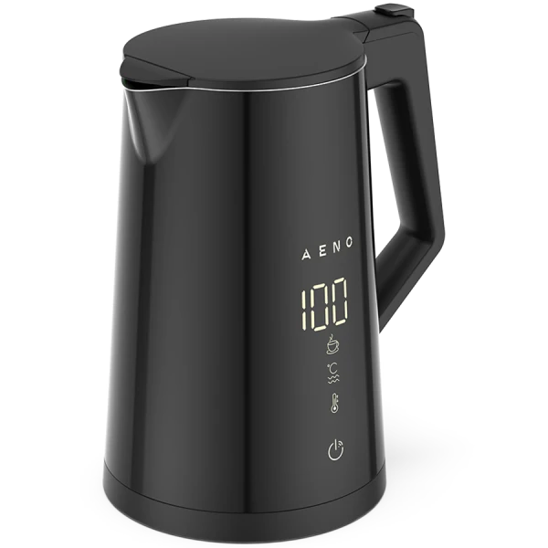 AENO Electric Kettle EK7S Smart: 1850-2200W, 1.7L, Strix, Double-walls, Temperature Control, Keep warm Function, Control via Wi-Fi, LED-dis
