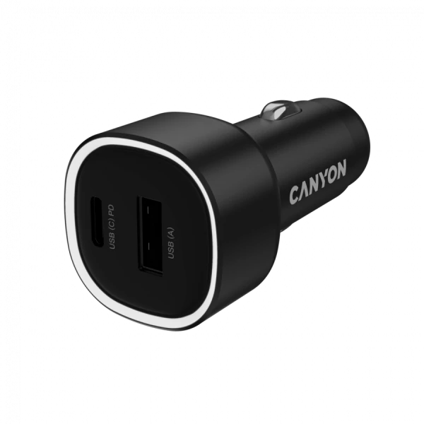 CANYON car charger OnDrive 48 PD 48W USB-A+USB-C Black ( CNE-CCABR3AC ) 