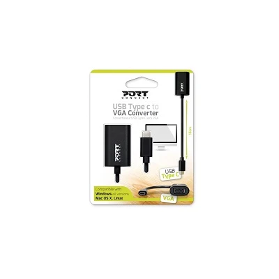 PORT Converter  (900125) USBType C to VGA