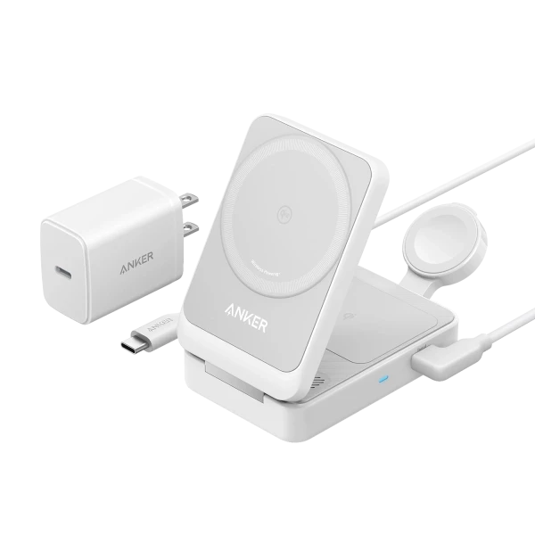 Anker MagGo WIFI Charging Station(15W, 3in1) white