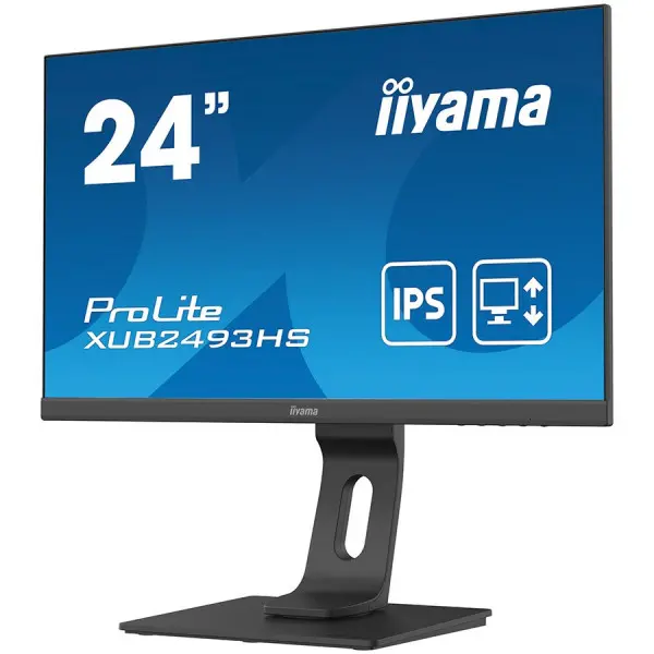 24'' ETE IPS-panel, 1920x1080, 13cm Height Adj. Stand, Pivot, 4ms, 250 cdm˛, Speakers, VGA, HDMI, DisplayPort (23,8'' VIS) ( XUB2493HS-B4 ) 