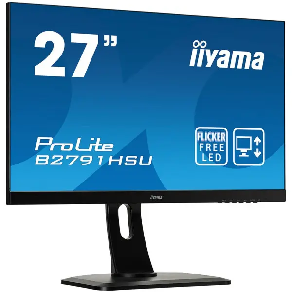 IIYAMA Monitor 27'' ETE TN Panel, 1920x1080, 1ms, Height Adj. Stand(13cm), 300cd/