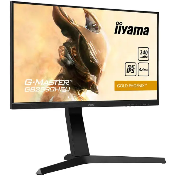IIYAMA Monitor 24,5'' ETE Fast IPS Gaming, G-Master Gold Phoenix, FreeSync Premium, 1920x1080@240Hz, 400cdm˛, 1000:1, HDMI, DisplayPort, 0,4