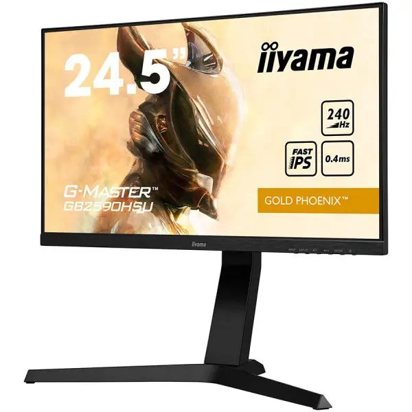 IIYAMA Monitor 24,5'' ETE Fast IPS Gaming, G-Master Gold Phoenix, FreeSync Premium, 1920x1080@240Hz, 400cdm˛, 1000:1, HDMI, DisplayPort, 0,4
