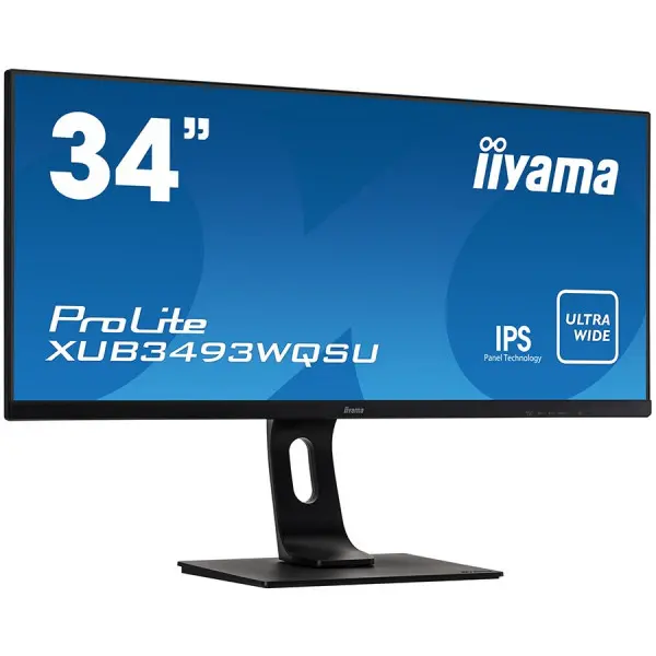 Iiyama Monitor Ultra Wide XUB3493WQSU-B1 34” IPS Flat 21:9 3440 x 1440 @75Hz, 40