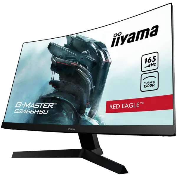 Iiyama Monitor Gaming G2466HSU-B1 23.6 Curved 165Hz VA 1920x1080 1ms 250 cdm˛ 