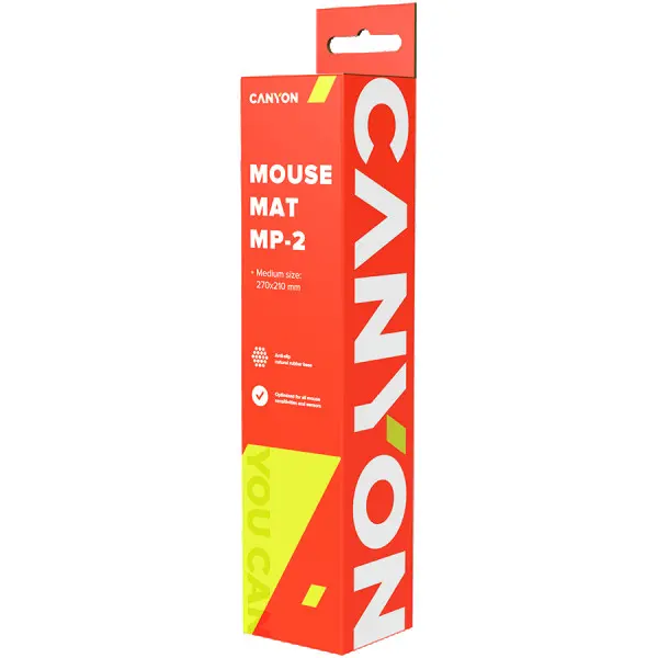 CANYON MP-2 Gaming Mouse Pad, 270x210x3mm, 0.1kg, Black ( CNE-CMP2 ) 