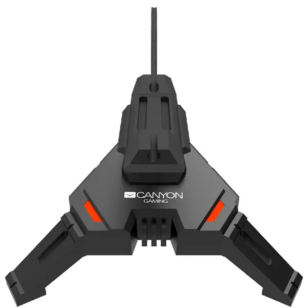 2 in 1 Gaming Mouse Bungee stand and USB 2.0 hub, 4 USB hub, 1.5m mircro to USB braided cable, Weighted design with non-slip grip, LED ligh