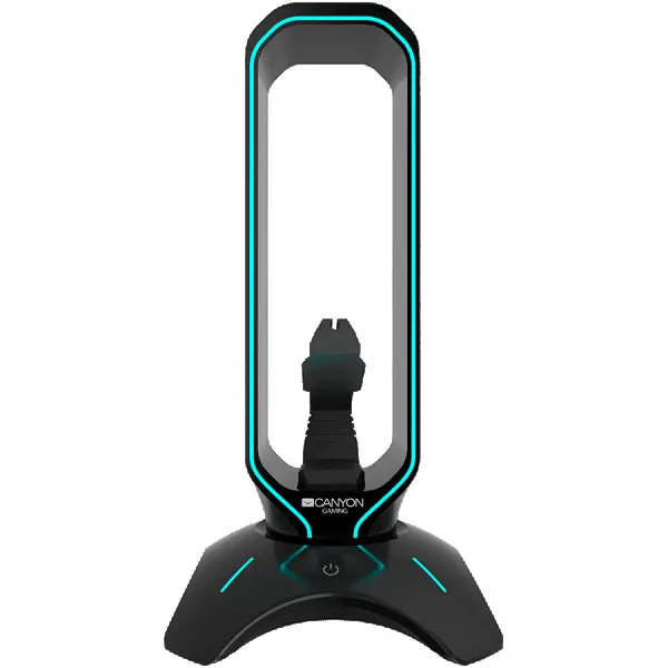 Gaming 3 in 1 Headset stand, Bungee and USB 2.0 hub, 2 USB hub, 1.5m standard USB to USB 5mm PVC cable, Weighted design with non-slip grip, (2)