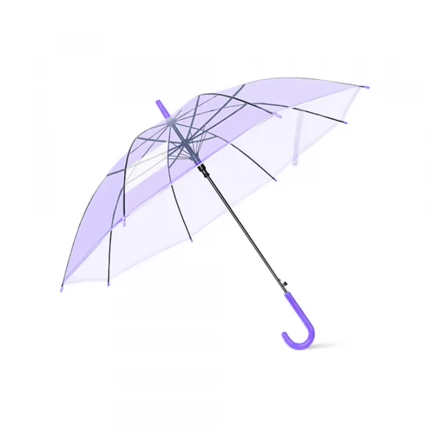 Kišobran PVC providni ljubičasti 90cm