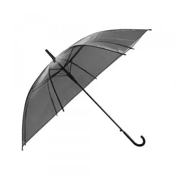Kišobran PVC providni crni 90cm