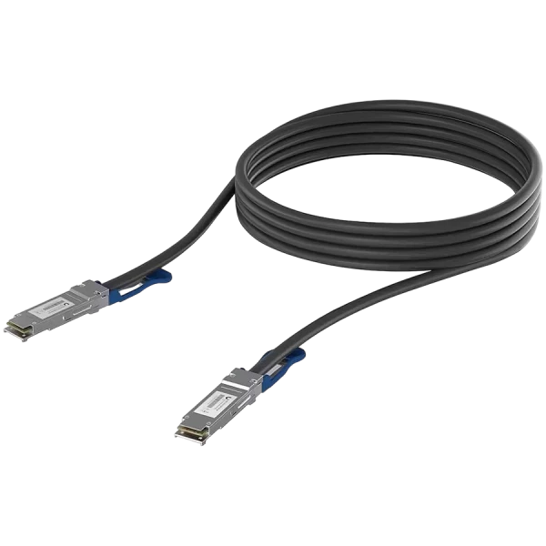 Ubiquiti UACC-DAC-QSFP28-0.5M QSFP28 direct attach cable with a 100 Gbps max data rate, Compatible with QSFP28 and QSFP+ interfaces ( UACC-