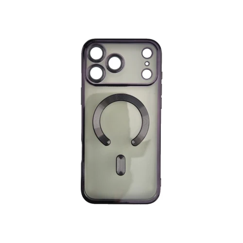 Silikonska futrola Magsafe Iphone 17 Pro Max CRNA