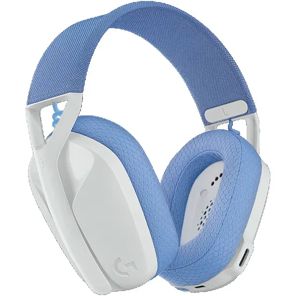 LOGITECH G435 LIGHTSPEED Wireless Gaming Headset - WHITE - 2.4GHZ - EMEA - 914 ( 981-001074 ) 