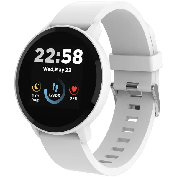 Smart watch, 1.3inches IPS full touch screen, Round watch, IP68 waterproof, multi-sport mode, BT5.0, compatibility with iOS and android, Si