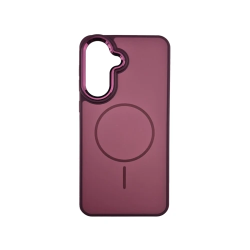 Silikonska futrola Magsafe Chrome Samsung A56 Cherry Red