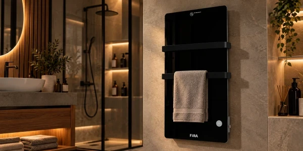 Kupatilski radijator Fira Bathroom BH600 snaga 600W wifi kaljeno staklo