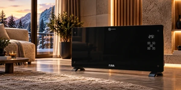 Panelni radijator Fira H1500 snaga 1500W wifi black