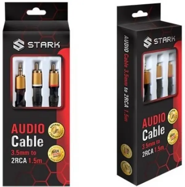 STARK kabl audio3.5mm na 2RCA  M-M(High sound quality)1.5m