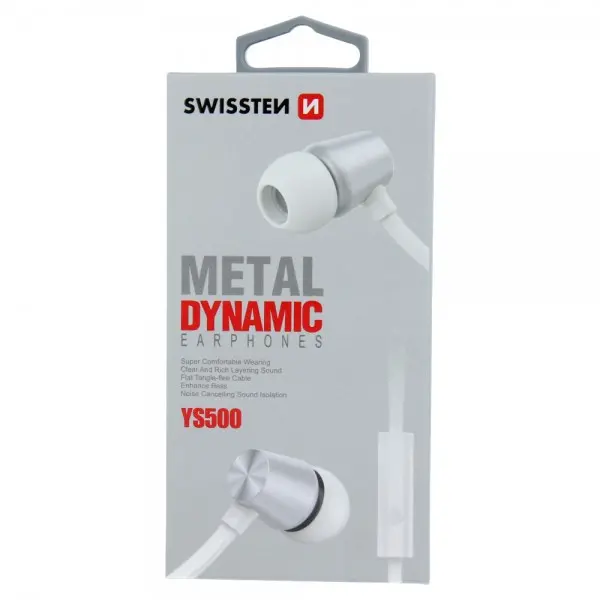 SWISSTEN Slusalice Dynamic YS500 (Srebrno-Bela)