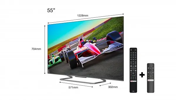 TCL TV 55C728, 55'', 4K Ultra HD, DVB-T2CS2