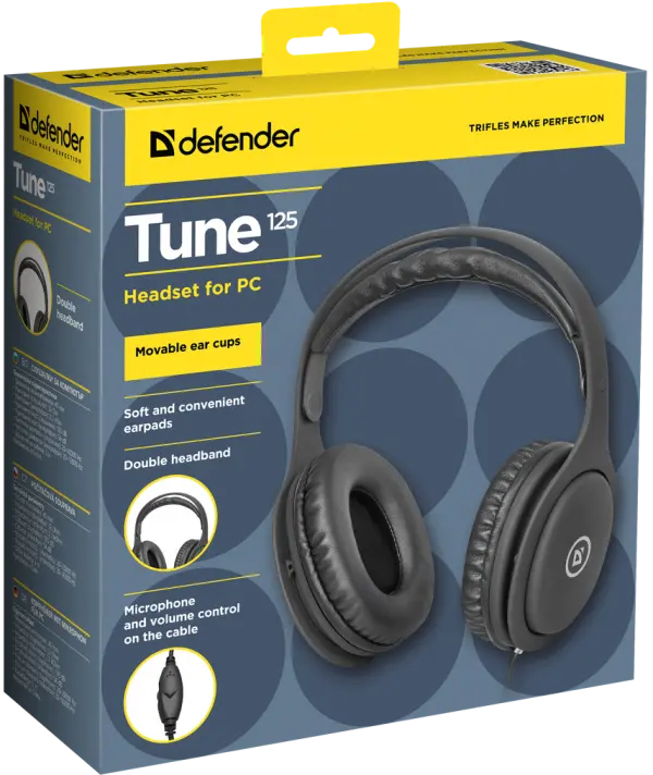 Slušalice Defender Tune 125 Crne