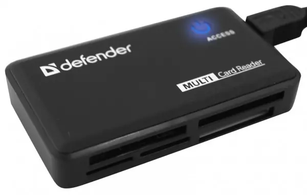 Čitač kartica Defender Optimus USB 2.0, 5 slot., crni