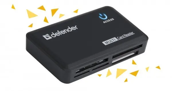 Čitač kartica Defender Optimus USB 2.0, 5 slot., crni