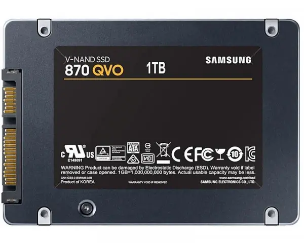 SSD Samsung 1TB 870 QVO MZ-77Q1T0BW