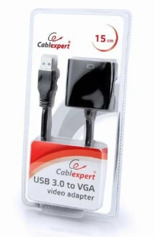 Adapter Gembird AB-CM-VGAF-01 Gembird USB-C to VGA Black