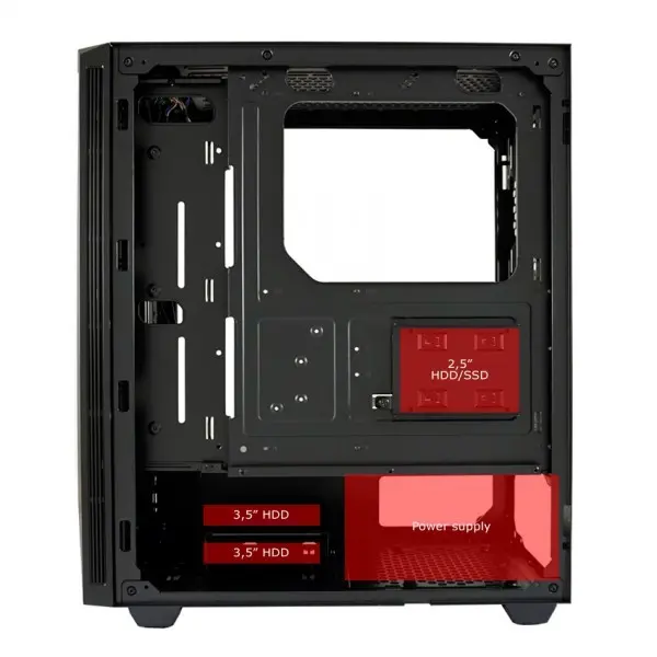 KUCISTE LC Power LC-707B-ON Strike Force X 1xUSB3.0 2xUSB2.0