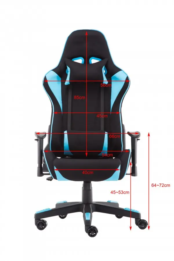 Stolica Gaming Stars Solutions RGC-9012 with footrest Black Blue