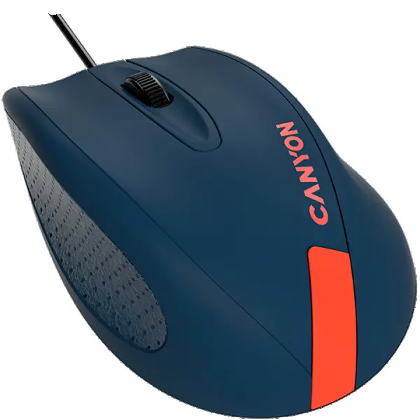 Wired Optical Mouse with 3 keys, DPI 1000 With 1.5M USB cable,Blue-Red,size 68*110*38mm,weight:0.072kg ( CNE-CMS11BR ) 