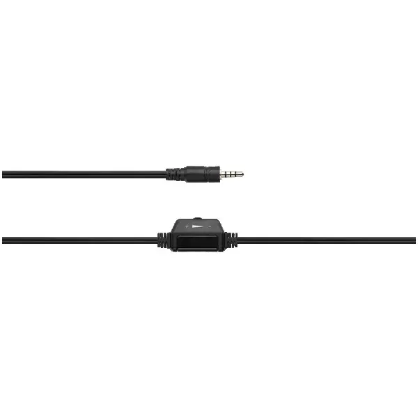 CANYON HSC-1 basic PC headset with microphone, combined 3.5mm plug, leather pads, Flat cable length 2.0m, 160*60*160mm, 0.13kg, Black ( CNS