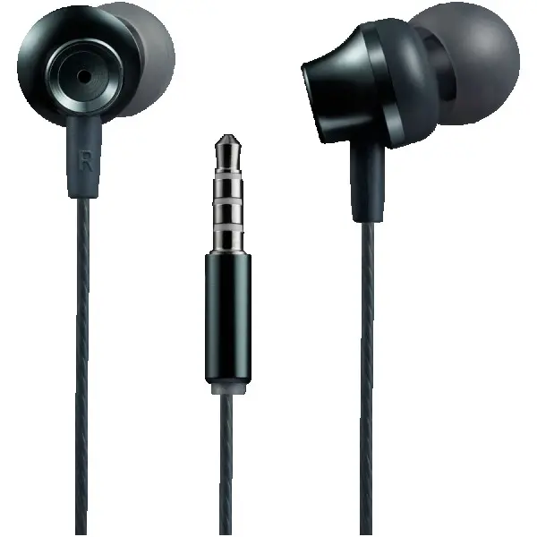 CANYON SEP-3 Stereo earphones with microphone, metallic shell, cable length 1.2m, Dark Gray, 22*12.6mm, 0.012kg ( CNS-CEP3DG ) 