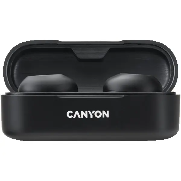 Canyon TWS-1 Bluetooth headset, with microphone, BT V5.0, Bluetrum AB5376A2, battery EarBud 45mAh*2+Charging Case 300mAh, cable length 0.3m