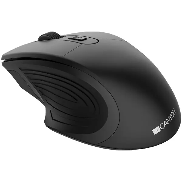 CANYON 2.4GHz Wireless Optical Mouse with 4 buttons, DPI 80012001600, Black, 115*77*38mm, 0.064kg ( CNE-CMSW15B ) 