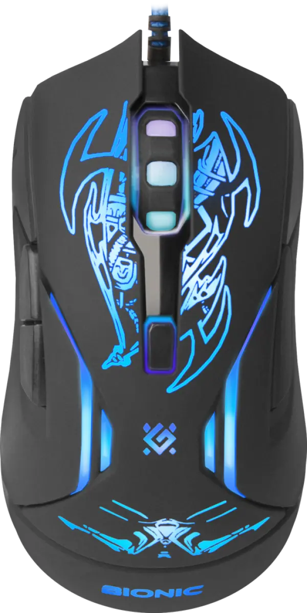 Miš Defender Bionic GM-250L žični USB, Gaming Crni