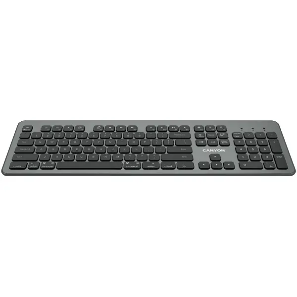 Multimedia  bluetooth 5.1 keyboard  MAC Version,104 keys, slim design with low profile silent keys,US layout ,Size 439.4*135.3mm* 23.2mm,52