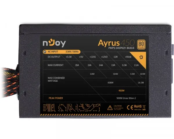 NJOY Ayrus 450 450W napajanje (PWPS-045P02Y-BU01B)