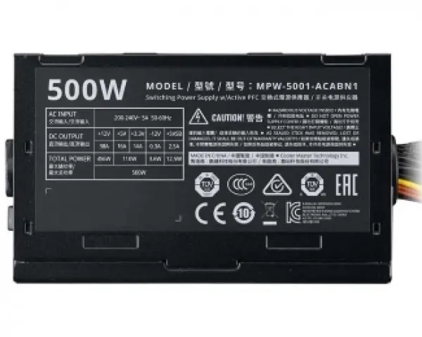 COOLER MASTER Elite V3 500W napajanje (MPW-5001-ACABN1) 3Y