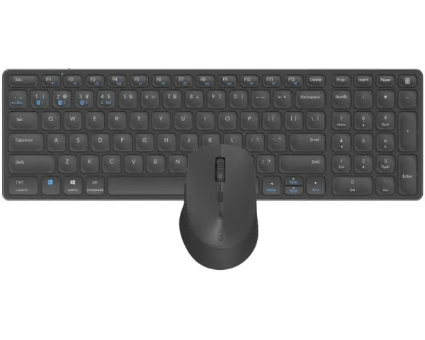 RAPOO 9700M Multi Mode Wireless US Combo set tamno sivi