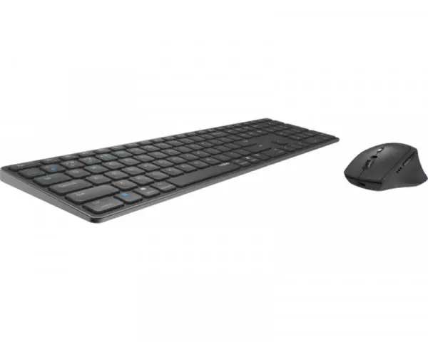 RAPOO 9800M Multi Mode Wireless US Combo set tamno sivi