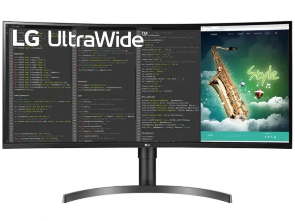 Monitor LG 35WN75C-B 35''VA,21:9,zakrivljen3440x1440100Hz5ms GtGHDMIx2,DP,USBvisinazvučnici' ( '35WN75C-B' ) 