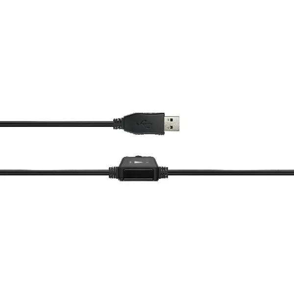 CANYON CHSU-1 basic PC headset with microphone, USB plug, leather pads, Flat cable length 2.0m, 160*60*160mm, 0.13kg, Black; ( CNS-CHSU1B )