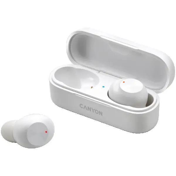 Canyon TWS-1 Bluetooth headset, with microphone, BT V5.0, Bluetrum AB5376A2, battery EarBud 45mAh*2+Charging Case 300mAh, cable length 0.3m (2)