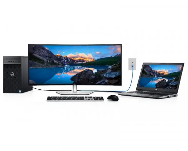 DELL 34'' U3421WE WQHD USB-C UltraSharp zakrivljeni IPS monitor