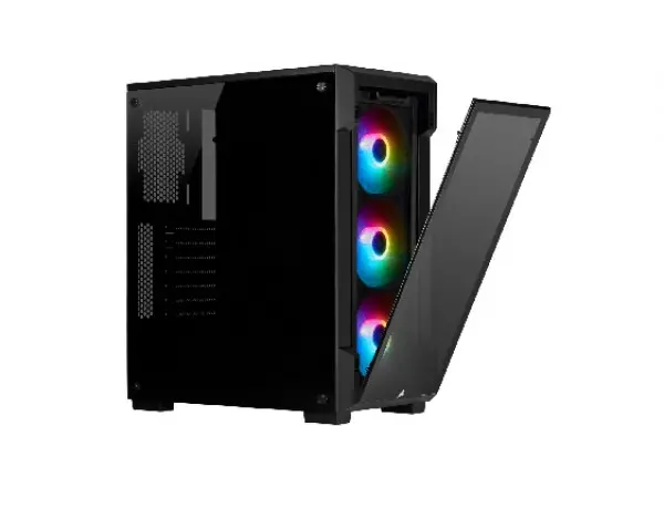 Kućište CORSAIR ICUE 220T Mid-Tower ATXkaljeno stakloGamingRGBcrna' ( 'CC-9011190-WW' ) 